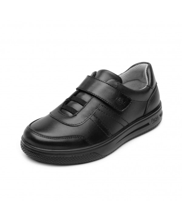 Zapato Casual Escolar Con Velcro - 402013 Negro