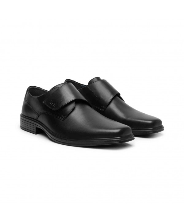 Calzado con Velcro Flexi Para Hombre Con Walking Soft Estilo 406408 Negro 