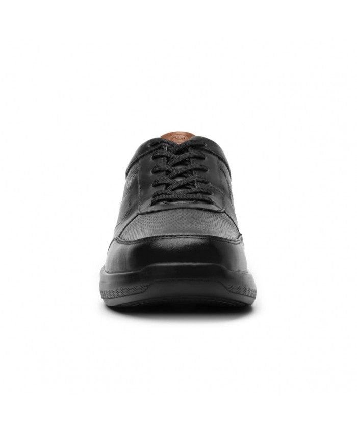 Zapatos Para Hombre De Vestir Comodos Estilo 7202Fl7 Marca Flexi Acabado  Piel Color Negro