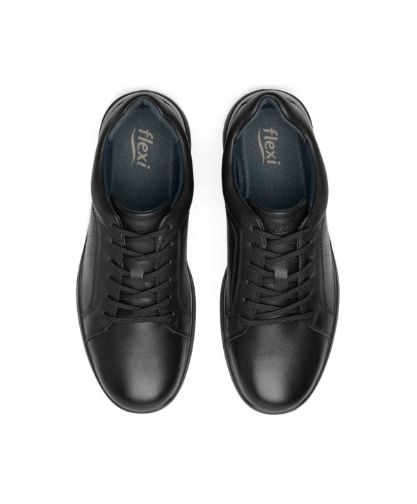 Sneaker Flexi Para Hombre Con Suela Extra Ligera Estilo 408208 Negro 