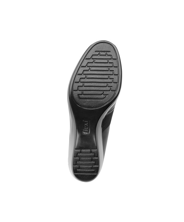 Zapato De Confort Flexi Con Cuña De Alto Brillo - 45211