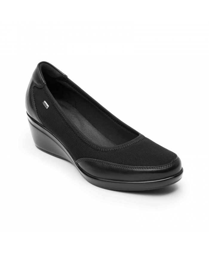 Zapato Flexi Cuña Alto Brillo - 45215 Negro