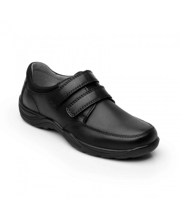 Zapato Escolar Con Doble Velcro Flexi Para Niño Con Recovery Form Estilo 59917 Negro 