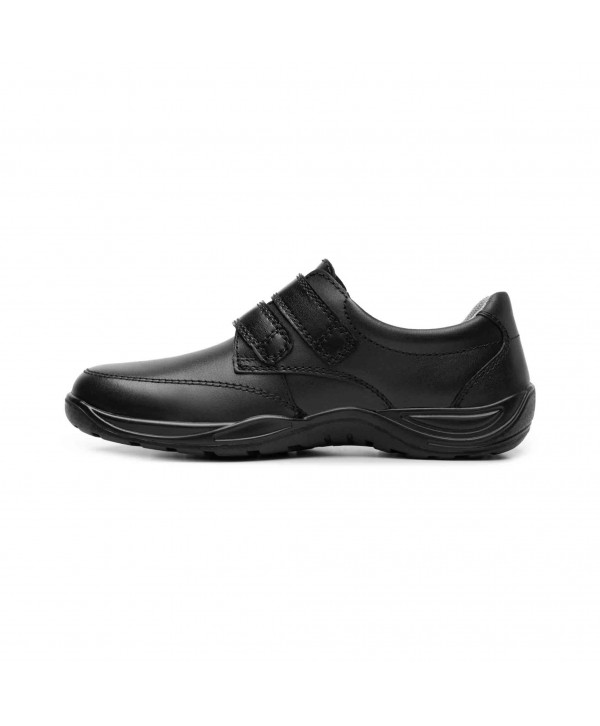 Zapato Escolar Flexi Con Doble Velcro Para Niño Con Recovery Form Estilo 59921 Negro 