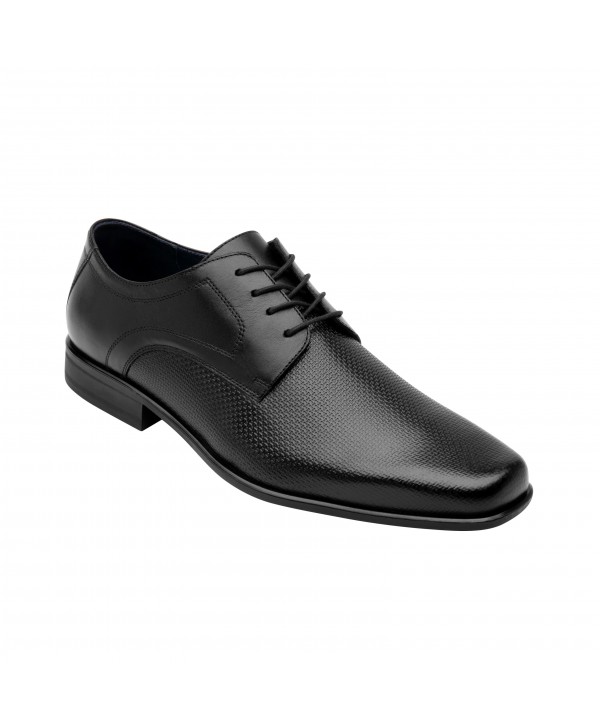 Zapato De Vestir Para Oficina Flexi Con Piel Grabada Para Hombre - Estilo 90718 Negro 