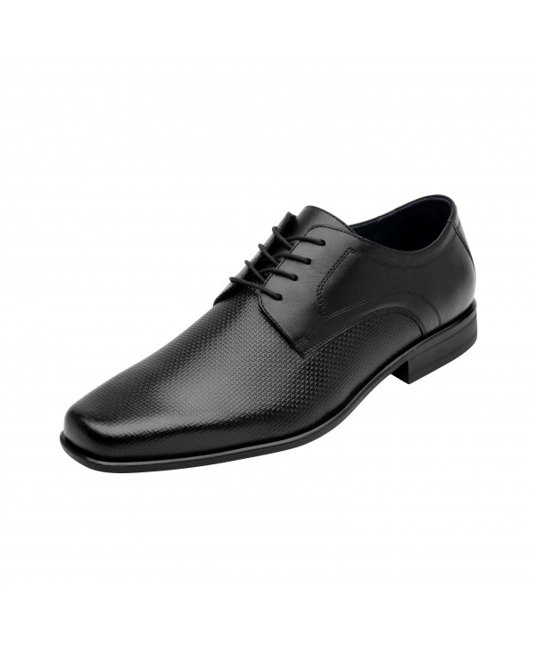 Zapato De Vestir Para Oficina Flexi Con Piel Grabada Para Hombre - Estilo 90718 Negro 